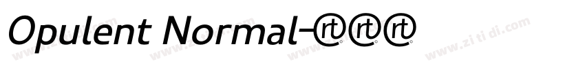 Opulent Normal字体转换